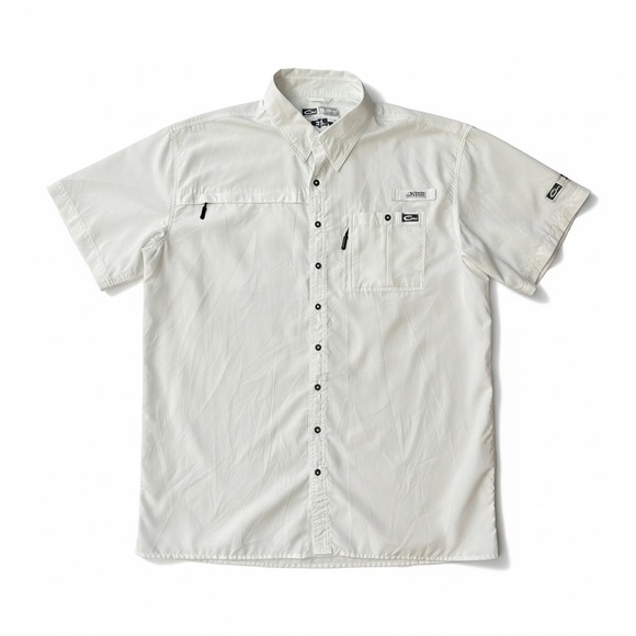 Drake Waterfowl Other - Drake Performance Fishing DPF Mens XL White Short Sleeve Ripstop Fishing Shirt